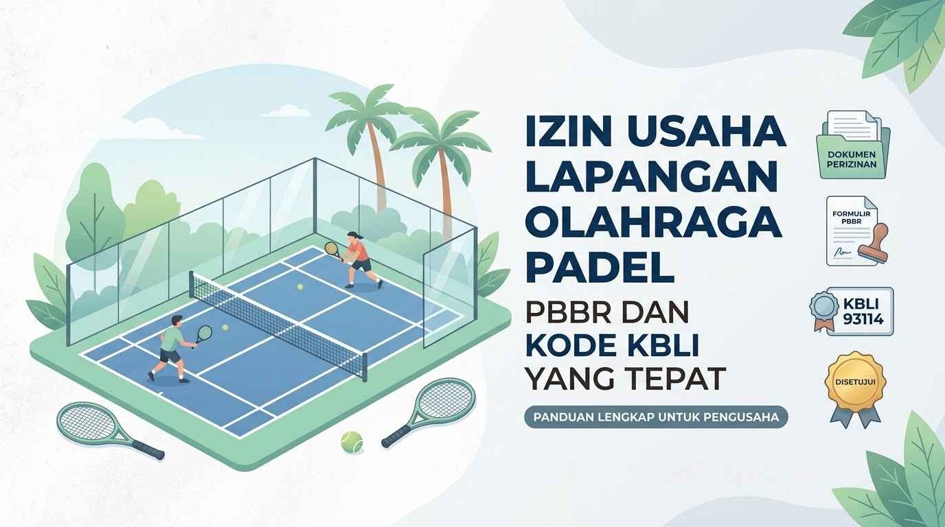 izin usaha lapangan olahraga padel di indonesia