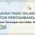Peraturan Penetapan dan Daftar Wilayah yang Dilarang Untuk Pertambangan