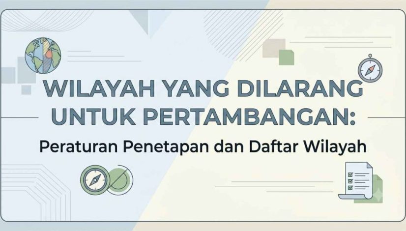 Peraturan Penetapan dan Daftar Wilayah yang Dilarang Untuk Pertambangan