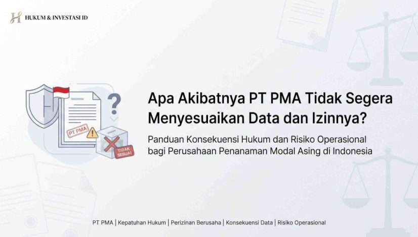Apa Akibatnya bila PT PMA Tidak Menyesuaikan Data dan Izinnya?