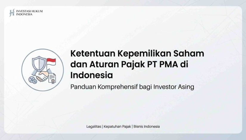 Bagaimana Kepemilikan Saham dan Pajak PT PMA di Indonesia?