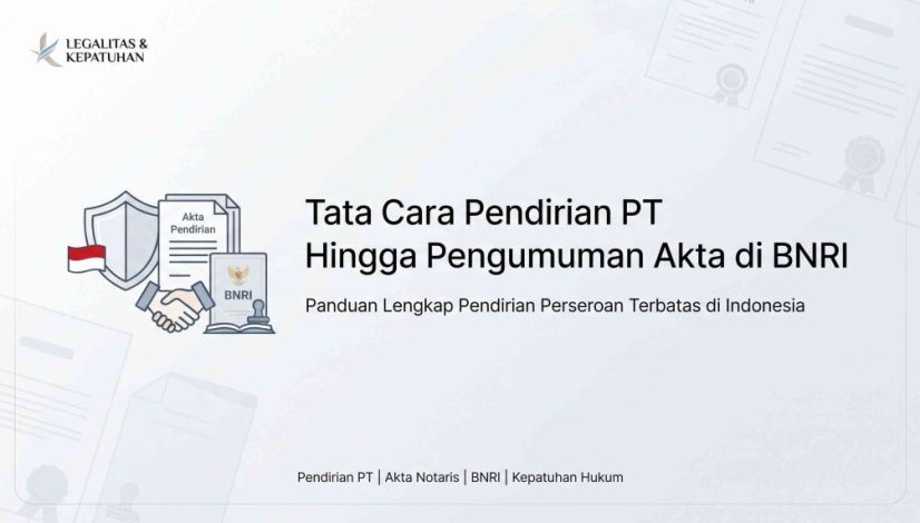 Bagaimana Pendirian PT Hingga Pengumuman Aktanya di BNRI?
