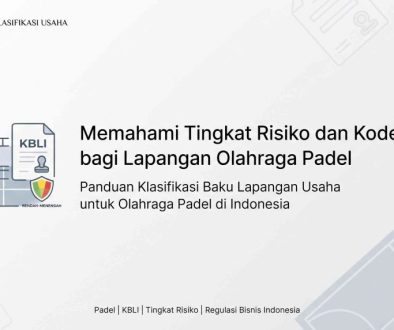 Apa Tingkat Risiko dan Kode KBLI untuk Lapangan Olahraga Padel?