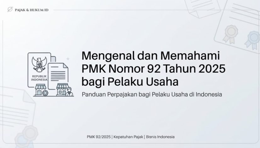 Apa dan Bagaimana PMK Nomor 92 Tahun 2025 bagi Pelaku Usaha?