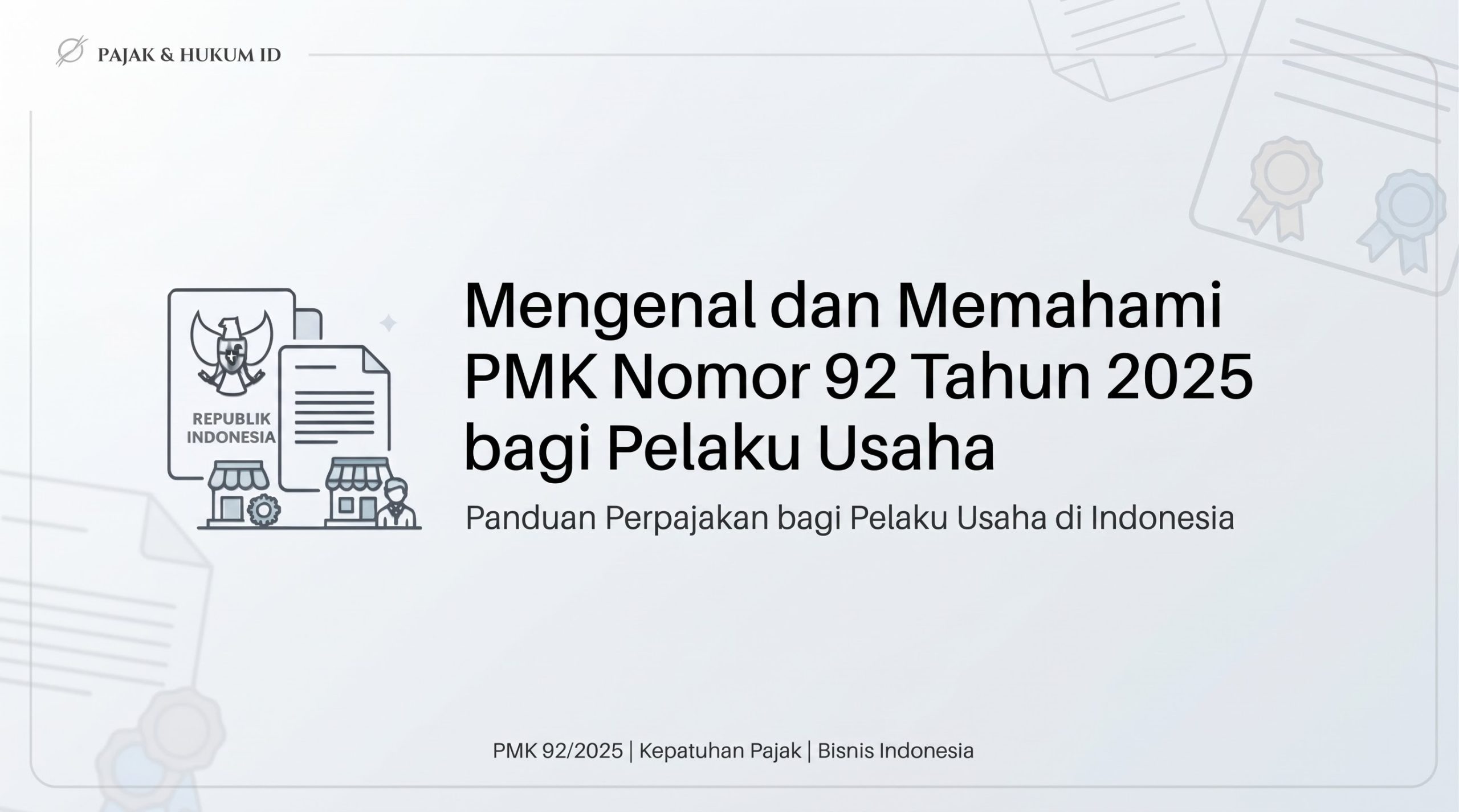 Apa dan Bagaimana PMK Nomor 92 Tahun 2025 bagi Pelaku Usaha?