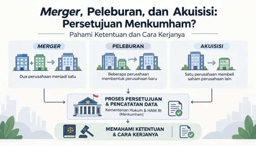 apakah merger, peleburan, akuisis perlu persetujuan menkumham