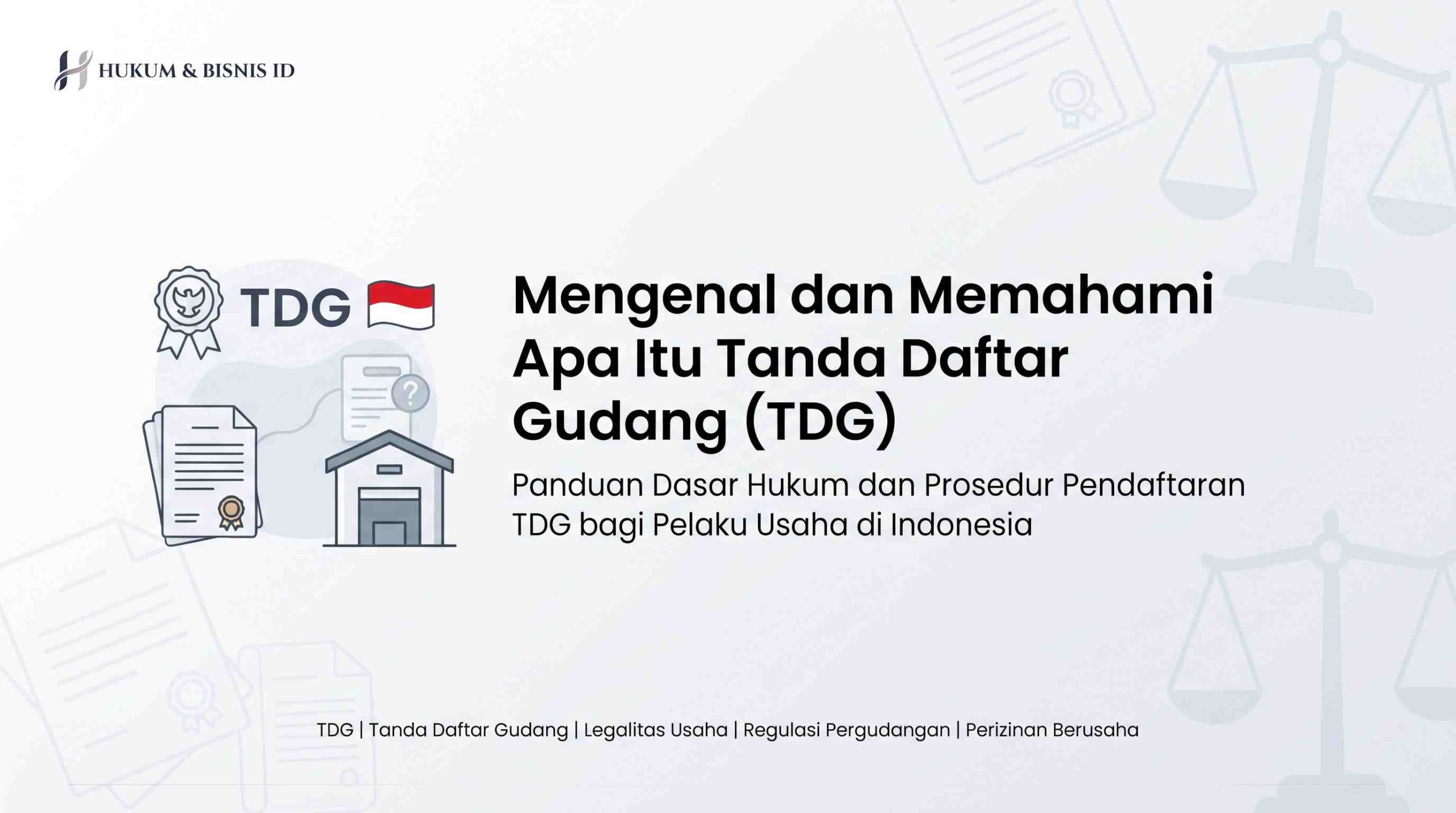 Apa Itu Tanda Daftar Gudang (TDG)?
